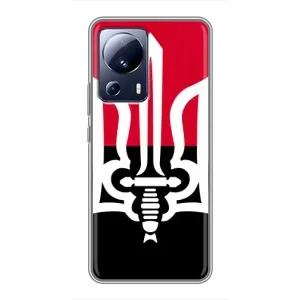 Чехлы УПА (Красно-Чёрный) на Xiaomi 13 Lite (Герб Украины)