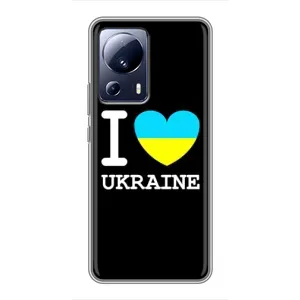 Чехол с Украинской символикой на Сяоми 13 Лайт (I Love Ukraine)