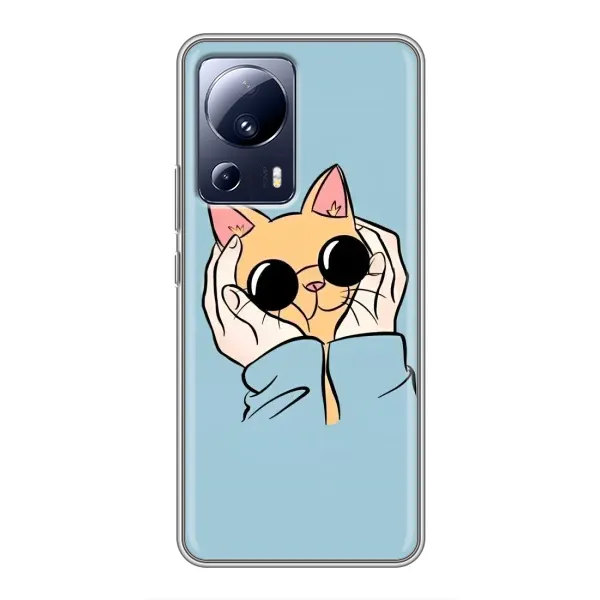 Чехол с рисунком «КОТИК в очках» для Xiaomi 13 Lite Чехол с рисунком «КОТИК в очках» для Xiaomi 13 Lite