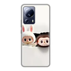 Чехол с принтом Лабубу для Xiaomi 13 Lite (Фигурки Labubu)