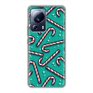 Силиконовый бампер на рождество для Xiaomi 13 Lite (Леденцы)