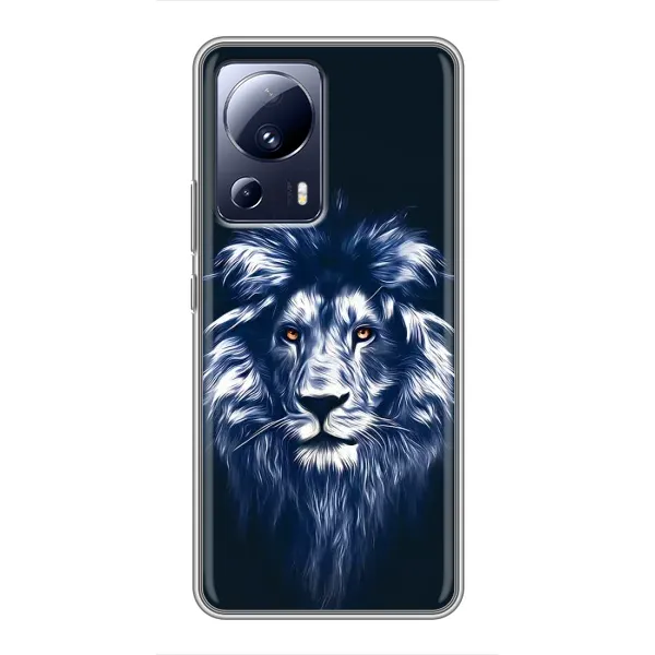 Чехол с рисунком «Лев - синий» для Xiaomi 13 Lite Чехол с рисунком «Лев - синий» для Xiaomi 13 Lite