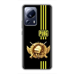 Чохол (TPU) з картинкою "Лого Пабг" на Сяомі 13 лайт (Логотип PUPG)