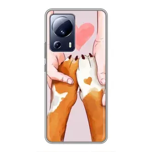 Чохол (ТПУ) Милі песики для Xiaomi 13 Lite (Любов до собак)