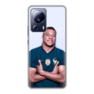 Чехол (TPU) с Футболистом на Xiaomi 13 Lite (Мбаппешичка)