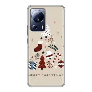 Чехол Санта Клаус для Xiaomi 13 Lite (Merry Christmas)