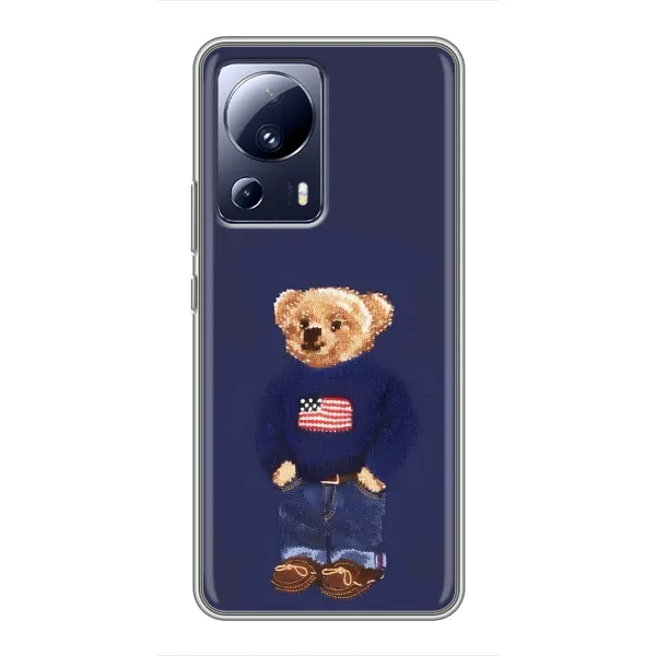 Чехол с рисунком «Мишка USA» для Xiaomi 13 Lite Чехол с рисунком «Мишка USA» для Xiaomi 13 Lite