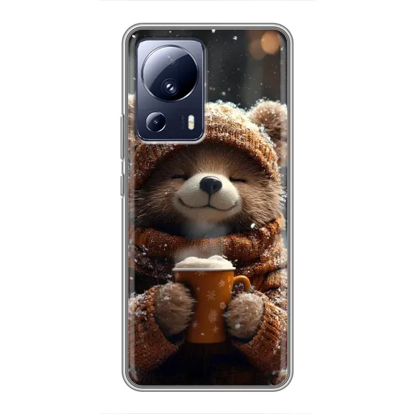 Чехол с рисунком «Медвежонок с кофе» для Xiaomi 13 Lite Чехол с рисунком «Медвежонок с кофе» для Xiaomi 13 Lite
