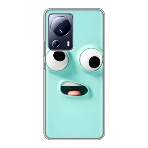 Силиконовые Чехлы (смешные стикеры) для Xiaomi 13 Lite (Забавное мятное лицо)