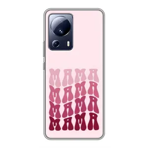 Чехлы на день мамы для Сяоми 13 Лайт (Надпись мама)