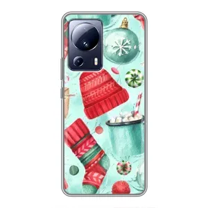 Чехол Санта Клаус для Xiaomi 13 Lite (Одежда)