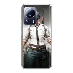 Чохол з картинкою "Герой Pubg" на Xiaomi 13 Lite (Пабг)