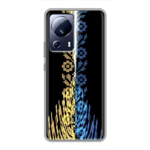 Силиконовый Чехол на Xiaomi 13 Lite (Патриотическая вышиванка)