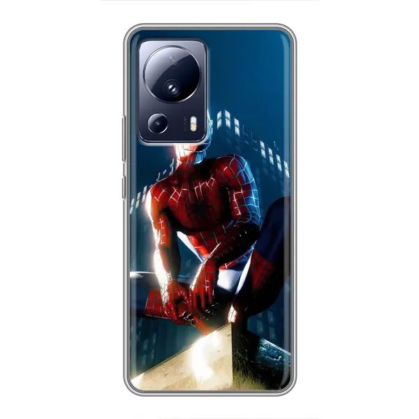 Чехол с рисунком «Паук на доме» для Xiaomi 13 Lite