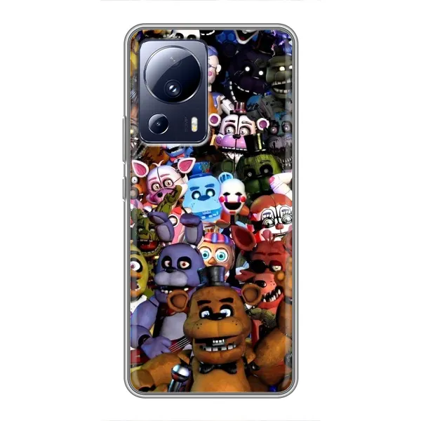Чехол с рисунком «Персонажи Фредди» для Xiaomi 13 Lite Чехол с рисунком «Персонажи Фредди» для Xiaomi 13 Lite