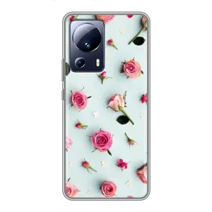 Чохли з принтом Троянд для Xiaomi 13 Lite (Різні квіти)