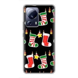 Силиконовый бампер на рождество для Xiaomi 13 Lite (Рождественские подарки)
