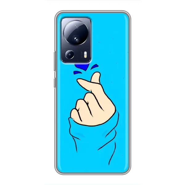 Чехол с рисунком «Сердце на синем» для Xiaomi 13 Lite