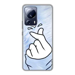 Чехлы (Знак сердечка) на Xiaomi 13 Lite (Сердечка знак)