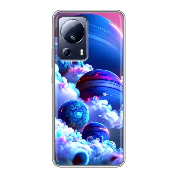 Чехол с рисунком «Синие планеты» для Xiaomi 13 Lite Чехол с рисунком «Синие планеты» для Xiaomi 13 Lite