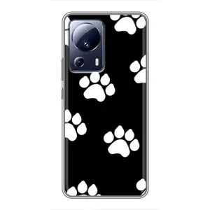 Бампер для Xiaomi 13 Lite з картинкою "Песики" (Сліди собак)