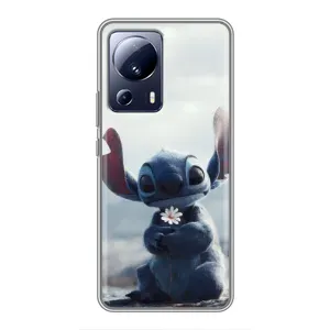Чехол с рисунком Стич для Xiaomi 13 Lite (Стич с цветочком)