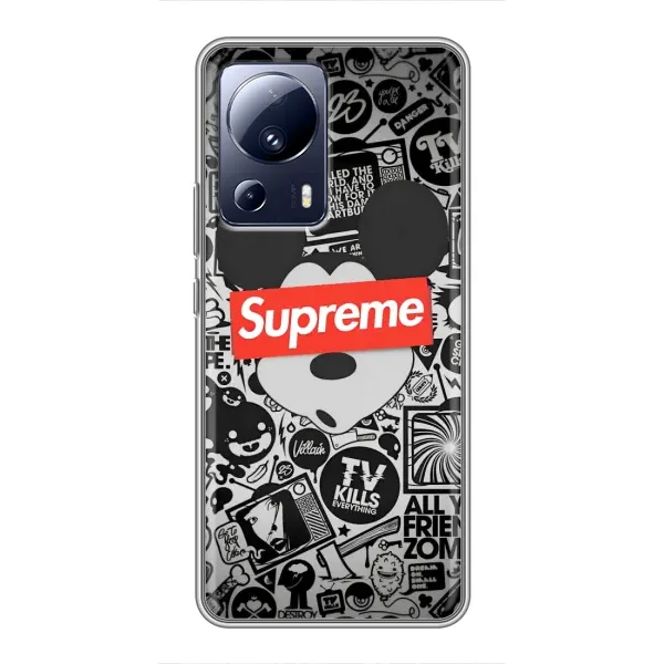 Чехол с рисунком «Supreme Маус» для Xiaomi 13 Lite