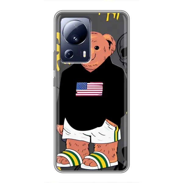 Чехол с рисунком «Teddy USA» для Xiaomi 13 Lite Чехол с рисунком «Teddy USA» для Xiaomi 13 Lite