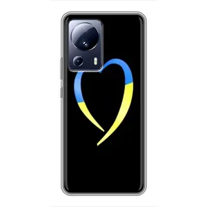 Силиконовый Чехол на Xiaomi 13 Lite (Я-Украина) (Украинское сердце)