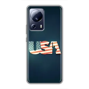 Чехол Флаг USA для Xiaomi 13 Lite (USA)