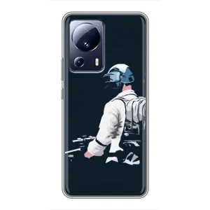 Чохол з картинкою "Герой Pubg" на Xiaomi 13 Lite (В екіперівці)