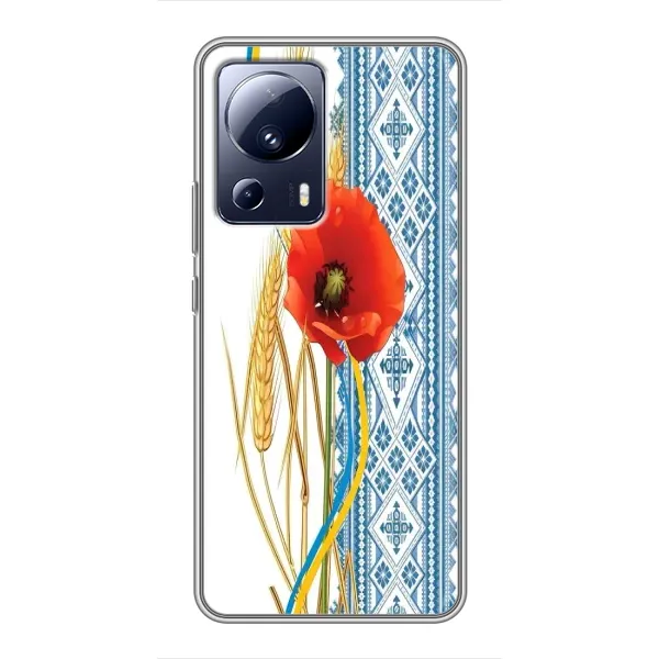Чехол с рисунком «Вышиванка с цветком» для Xiaomi 13 Lite Чехол с рисунком «Вышиванка с цветком» для Xiaomi 13 Lite