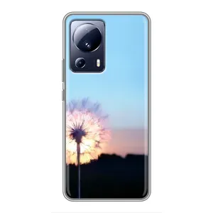 Силіконовий Чохол з кульбабками на Xiaomi 13 Lite (Захід з кульбабкою)