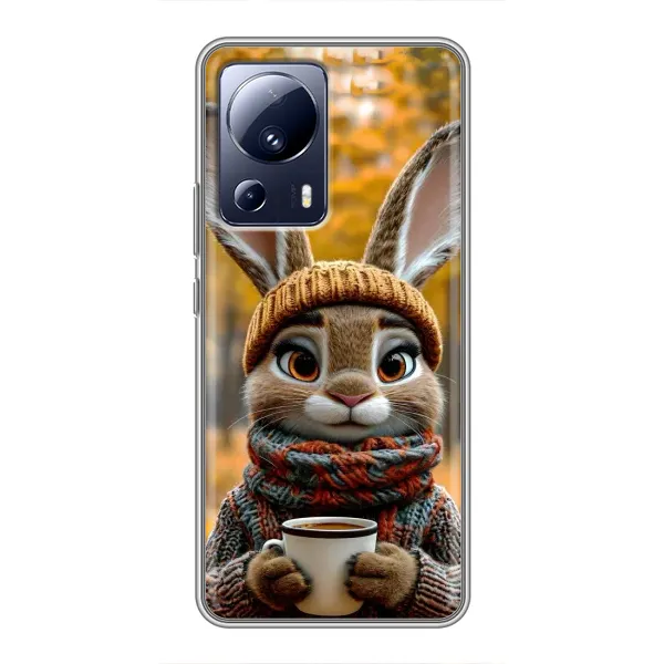 Чехол с рисунком «Зайчик с кофе» для Xiaomi 13 Lite Чехол с рисунком «Зайчик с кофе» для Xiaomi 13 Lite