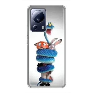 Силиконовый чехол с принтом Зоотрополіс для Xiaomi 13 Lite (Змея Зоо)