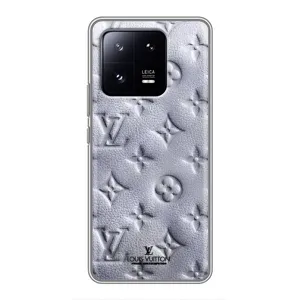 Текстурний Чохол Louis Vuitton для Сяомі 13 про (Білий ЛВ)