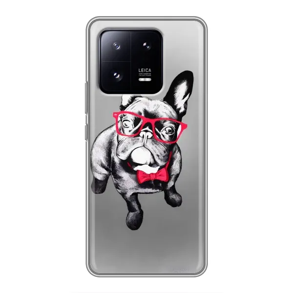 Чехол с рисунком «Бульдог в очках» для Xiaomi 13 Pro Чехол с рисунком «Бульдог в очках» для Xiaomi 13 Pro