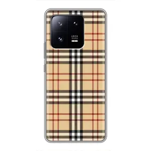 Чехол с Брендами одежды на Сяоми 13 про (Burberry стиль)