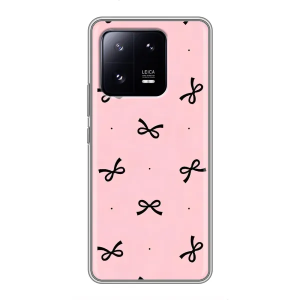 Чехол с рисунком «Черные бантики» для Xiaomi 13 Pro Чехол с рисунком «Черные бантики» для Xiaomi 13 Pro