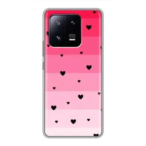 Чехлы с тематикой "Маленькие Сердечки" на Xiaomi 13 Pro (Чорные сердечки)