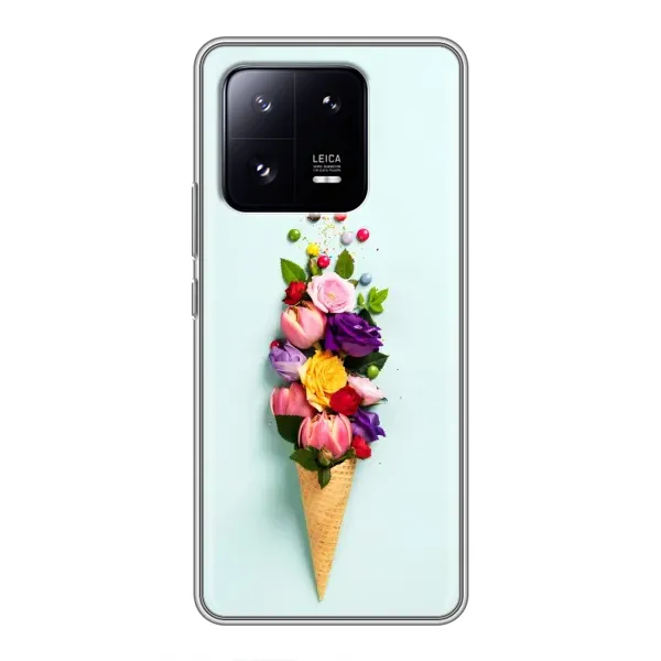 Чехол с рисунком «Цветок-мороженное» для Xiaomi 13 Pro Чехол с рисунком «Цветок-мороженное» для Xiaomi 13 Pro