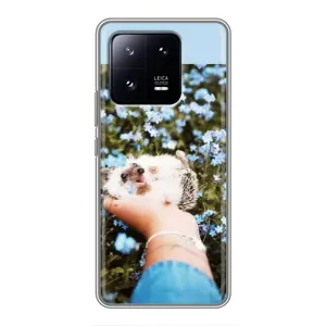 Чехлы с изображением разных животных для Xiaomi 13 Pro (Ежик на руках)