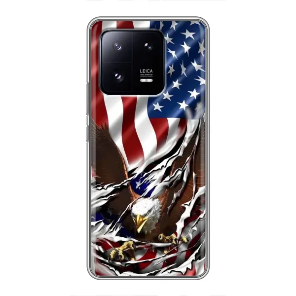 Чехол с рисунком «Флаг USA» для Xiaomi 13 Pro Чехол с рисунком «Флаг USA» для Xiaomi 13 Pro