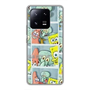 Силіконовий чохол Спанч Боб на Сяомі 13 про (Фото-БоБ)