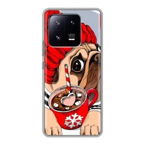 Бампер для Xiaomi 13 Pro с картинкой "Песики" (Грустная собака)