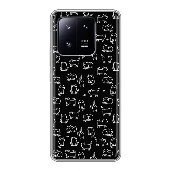 Чехол с рисунком «Котики на черном» для Xiaomi 13 Pro Чехол с рисунком «Котики на черном» для Xiaomi 13 Pro