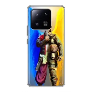 Чохол з картинкою (Патріотичний КОЗАК) на Xiaomi 13 Pro (КОЗАК  з крилами)