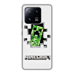 Чохли для Xiaomi 13 Pro (Персонажі МайнКрафт) (Кріпер)