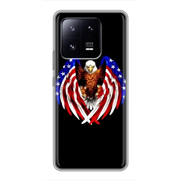 Чехол с рисунком «Крылья США» для Xiaomi 13 Pro Чехол с рисунком «Крылья США» для Xiaomi 13 Pro