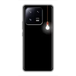 Чохол з картинками на чорному фоні для Xiaomi 13 Pro (Лампочка)